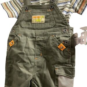Vintage from Mervyn’s little by little Olive Green Kids Overalls
